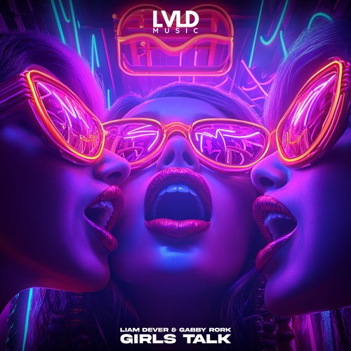 Girls Talk sleeve — neon render.